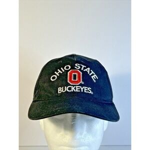 Vintage Ohio State Buckeyes Hat Cap Strap Back Block O Spell Out